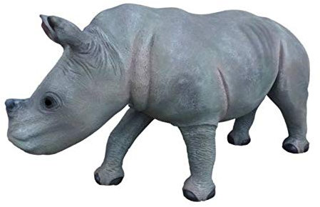 XXL Nashorn Kind Baby lebensgross 150cm Garten DEKO Figur Wow! inkl. Spedition