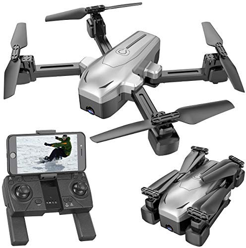 Simulus Quadrocopter mit Kamera: Faltbare GPS-Drohne mit 4K-Kamera, WLAN, Follow-Me, Gyroskop, App (Drohne mit Follow Me Funktion, GPS Quadrocopter, Verfolgungsmodus)