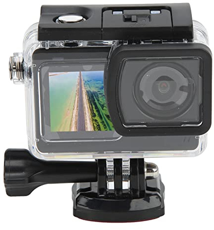 SJ8 4K 30FPS 20MP WiFi Action Kamera, Dual Screen Vlog DV mit Touchscreen, 20 M wasserdichte Unterwasserkamera, Weitwinkel WiFi Sportkamera für Reisen, Radfahren, Tauchen,
