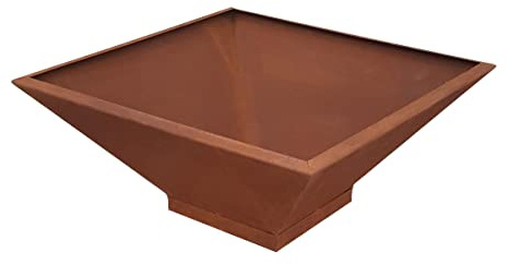 KUHEIGA Pflanzschale Breite: 40 cm Blumentopf Schale Metallschale Kübel Dekoschale Rost