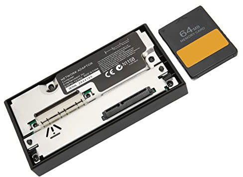 Vomeko SATa Network Adaptor for PS2 - HDD Adapter with SATa Interface, with 64MB FMCBV1.953 Memory Card