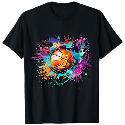 Basketball Sport Splash Basketball Spieler Sport T-Shirt