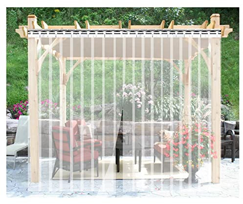 IBOWZ PVC Lamellen Streifenvorhang PVC-Streifenvorhang, transparenter PVC-Gefriervorhang, Thermisch isoliert, transparent, für Haustierheim, Lager, Fabriken, einfache Installation