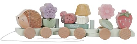 Little Dutch 7335 FSC träjärnväg tåg med plug-in former – Fairy Garden