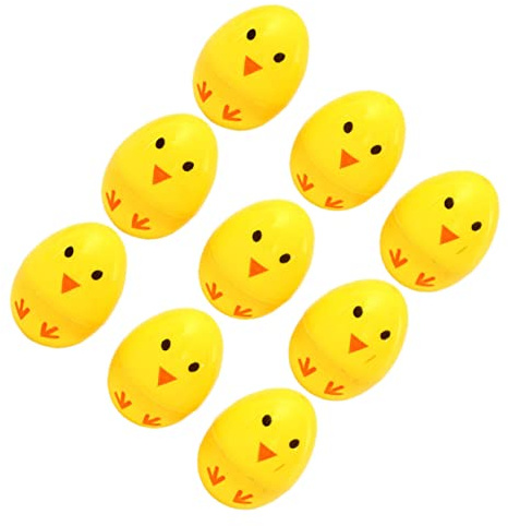 TOYANDONA 24piezas Huevos De Pascua Abiertos Decoración DIY Huevos Plásticos para Fiestas Lotería