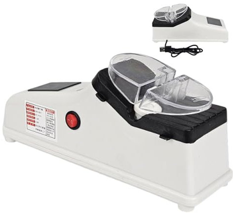 Messerschärfer Mit Multifunktionalen 2-Stufen Schlitzen, Messerschärfer Elektrisch, Messerschärfer Schutzhülle, Elektrischer Messerschärfer Für Alle Messer, Haus & Küche