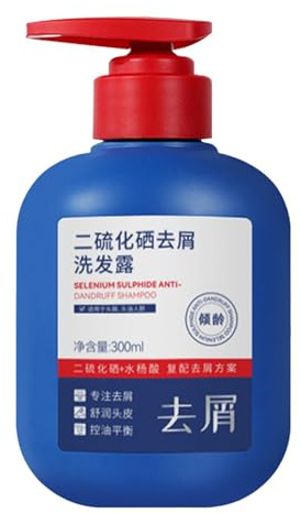 Anti-Dandruff hårschampo 300 ml selensulfid för män kvinnor fukt 1 st