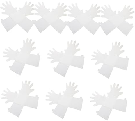Baluue 10paare Lange Einweg-handmasken für Trockene Haut Touchscreen-kompatible Feuchtigkeitshandschuhe mit Wachs-innenfutter Badehandschuhe für Schlaf und Pflege