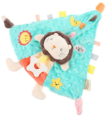 UPKOCH Kuscheltuch Löwe Beruhigungstuch Beruhigungsspielzeug Weiches Baumwollkautuch Für Neugeborene Babybett Kinderwagen Spielzeug Geschenk