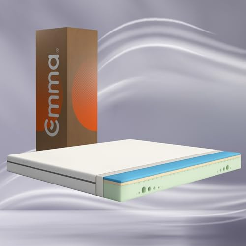 Emma One+ Matratze 180x200 H3 Hart – Kühlende & atmungsaktive 3-Zonen-Schaummatratze – Ergonomisch, Klimaregulierend & Waschbarer Bezug – Für alle Schlafpositionen geeignet