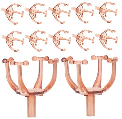 jojomis 50 supporti per cioccolatini per bouquet, confezioni di caramelle in plastica per compleanni e matrimoni, elegante supporto per tartufi, 4 x 3,6 x 3,6 cm