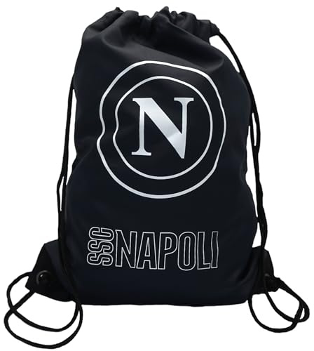 Generico Sacca zaino GYMSAC per Napoli BLU NAVY CON LOGO BIANCO E SCRITTA BIANCA SU UN LATO ufficiale