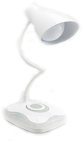 Uonlytech USB Rechargeable Led Desk Lamp Eye Protection Adjustable Brightness Random Color Base for Reading and Study 8016f White Light