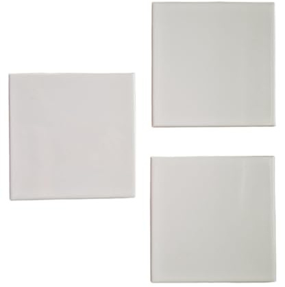 Fundus Fliesen Keramikfliesen Weiß Glanz 15x15 cm (14,8x14,8 cm) – 3er Set Wandfliesen – Ersatzfliese für Reparatur & Fliesenprojekte – 6 mm stark – Nicht frostfest