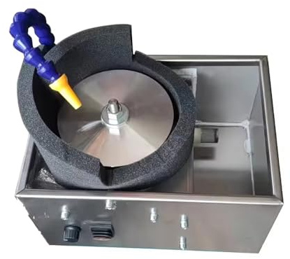 Toplionace Afilador de Cuchillos Eléctrico de Diamante de 220V CA con Sistema de Refrigeración Por Agua, Máquina Pulidora Profesional de Escritorio.