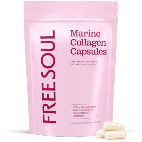 Free Soul Marine Collagen Capsules with Hyaluronic Acid, Biotin & Vitamin C