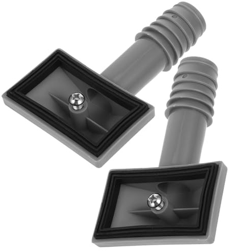 Lurrose Kitchen Sink Overflow Pipe Fittings Versatile Compatibility 2 Pcs with Silicone Seal, Plastic Waste Pipe Connector Easy Installation for Washbasin for Home Kitchen and Bathroom
