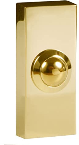 BYR2204 : 2204 Wired Bell Push Brass 74 x 32mm