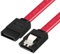 Yeung Qee SATA Cable III, 5 Pack SATA Cables III 6 Gbps Straight HDD SDD Data Cable with Locking Latch, 18 Inch Compatible SATA HDD, SSD, CD Driver, CD Writer (red)