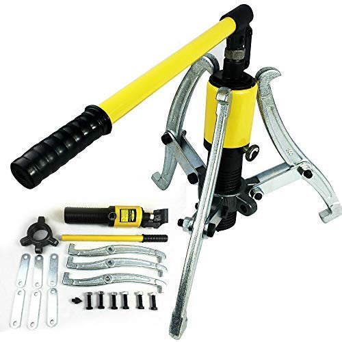 HaroldDol Hydraulik Abzieher 15T Hydraulisch Radnabenabzieher Ausdrücker Set Lagerabzieher Puller Garagen Werkzeugsatz Kit