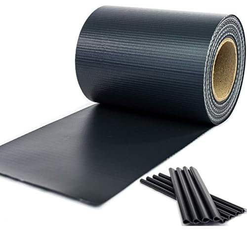 Strisce Schermanti in PVC per Recinzioni a Pannelli - Fasce Frangivista per Cancellate di Giardini, Ringhiere di Balconi, con Clips di Fissaggio - 35 m x 19 cm - Antracite
