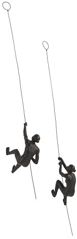 JOTEX Female Climbers dekorativa figurer, 2-pack, rostbrun