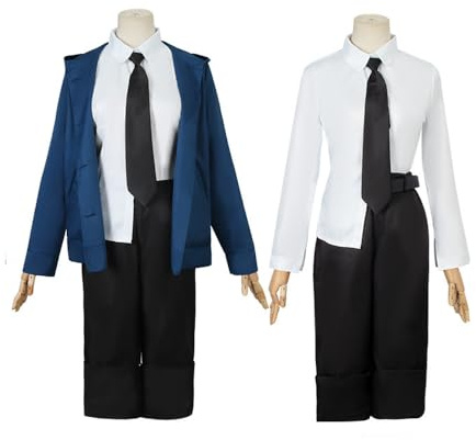 Anjinguang Anime Power Cosplay Costume Shirt Jacket Trousers Power Cosplay Outfits Fancy Dress Party Halloween Costume for Women Uniform Full Suit
