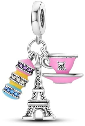Safety Chain Nurse Mother Daughter Fatima Hamsa Star Love Charm Bead Pendant 925 Sterling Silver Compatible With Pandora Charm Moments Bracelet