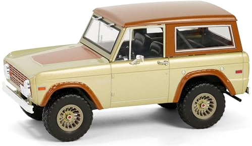 1970 Bronco Gold Metallic with Brown Hood and Top Lost (2004-2010) TV Series Hollywood Series 20 1/24 Diecast Model Car by Greenlight 84201
