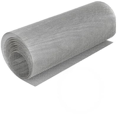 Filter Screen Sheets Stainless Steel Wire Mesh Roll 40x300cm Woven Wire 20 Mesh Fine Wire Mesh Sheet Prevent Mouse Mice Snakes Hornets Rodents Entering for Vents Cover Home Kitchen Garden