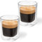 Tchibo Qbo 2er Espresso Gläser, hochwertiges Glas, mundgeblasen, gelasertes Qbo-Logo, heiß und kalt genießen
