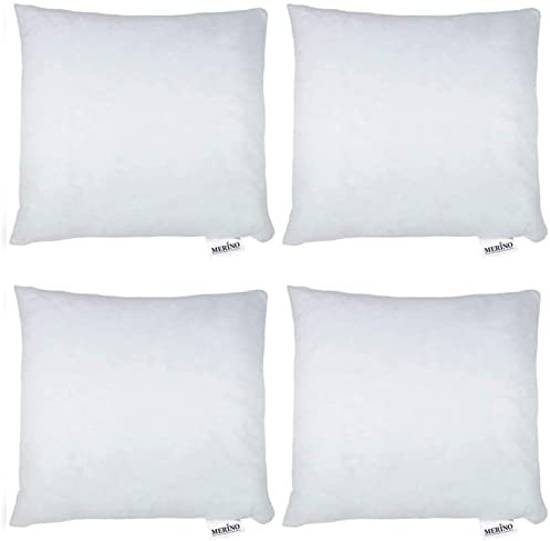 Merino-BETTEN 4er Set Kissen 60x60 | Dekokissen | Couchkissen | Kissen mit Reißverschluss