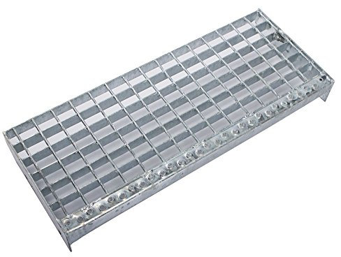 SP Schweißpress Industrie Gitterroststufen Treppenstufen MW 30x30 verzinkt (700 x 240 mm)