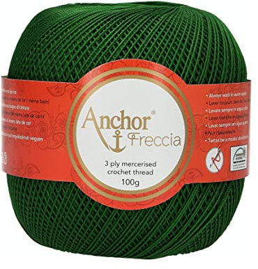 Anchor 4770012-00322 Häkelgarne, 100% Baumwolle, 322, Stärke 12, 163 gramm