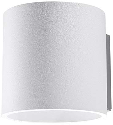 Sollux Lighting LIGHTING Orbis Downlight Wandleuchte Innen – Modernes Design mit zylindrischer Form aus Aluminium – Wandlampe für Wohnzimmer – 1 x GU10-Leuchtmittel, Weiß, 10 x 12 x 10 cm SL.0050