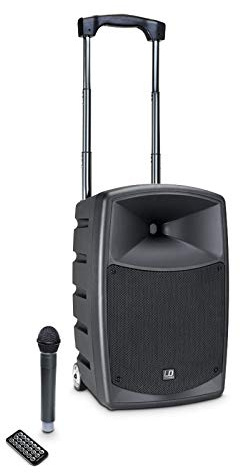 LD Systems ROADBUDDY 10 B5 ; Akkubetriebener Bluetooth-Lautsprecher mit Mixer, Funkmikrofon und Fernbedienung, 584-607 MHz, schwarz