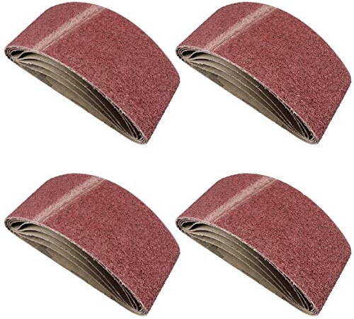 Belt Power Finger File Sander Abrasive Sanding Belts 457mm x 75mm 40 Grit 20 PK