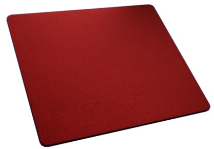 rhinocables Fabric Gaming Mouse Mat, 5mm Thick Gaming Mouse Pad (Red) | Superior Stability: Our mouse mat features a non slip base surface that keeps it firmly in place, preventing unwanted