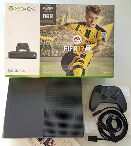 Pack Console Xbox One S 500 Go gris + Fifa 17 - Storm Grey Exclusif Amazon