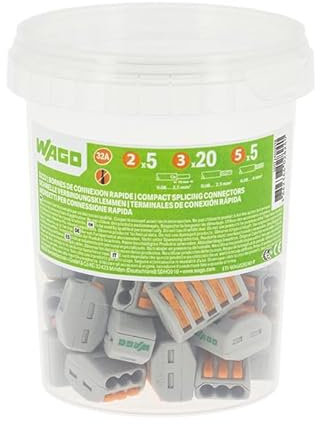 Wago Pot de 30 bornes de connexion automatique S222 2,3 et 5 entrées