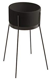 Lavabo con struttura da appoggio o freestanding Ibrido Tondo Nero Lucido (freestanding)
