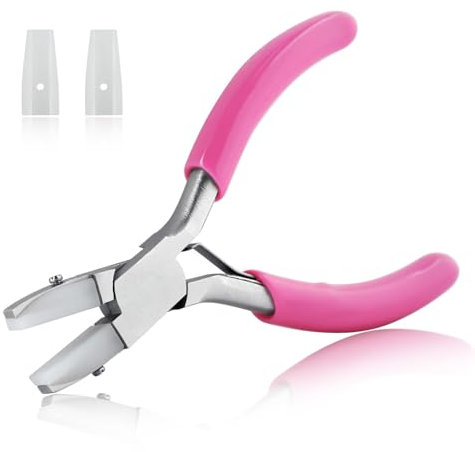 SPEEDWOX 3.5-Inch Double Nylon Flat Jaw Pliers for Jewelry Making - Soft Jaw Ring Bending Tool