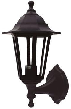 Farol de jardín brazo reversible Serie Bagan E27 IP44 Negro