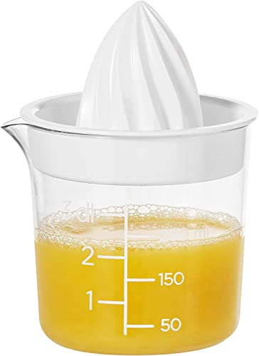 GastroMax Zitruspresse - Einfaches Entsaften von Limetten, Zitronen und Orangen - ml-Markierungen - Langlebiger SAN-Kunststoff - Spülmaschinenfest - BPA-frei - Hergestellt in Schweden