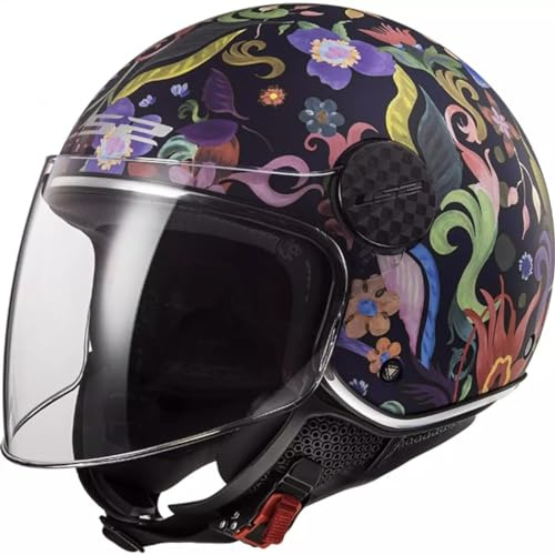 LS2, Jet-Motorradhelm Sphere LUX Bloom Matt Blue Pink, XXL