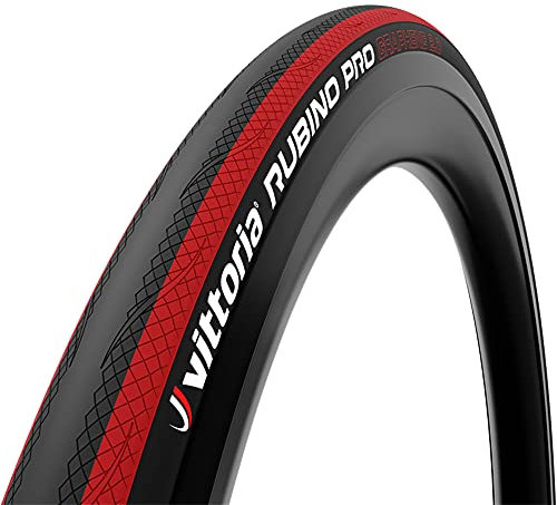 Vittoria Rubino Pro Faltreifen, schwarz/rot, 700 x 25c