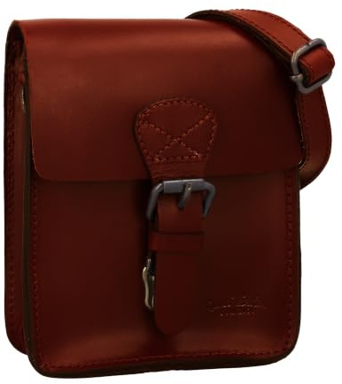 Gusti Fahrradtasche Leder - Cadel E. Lenkertasche Umhängetasche Gürteltasche Bauchtasche Damen Herren Fahrrad Zubehör Ledertasche Braun