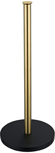 JQK Toilettenpapier-Aufbewahrungsständer, Gold, 304 Edelstahl, dick, 0,8 mm, Taschentuchhalter, Spender für Badezimmer, gebürstetes Gold, TPS180-BG