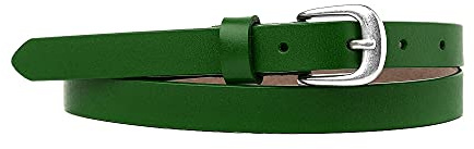 Zakatte • Schmaler schlichter Damen Gürtel aus Leder Hüftgürtel Taillengürtel F07