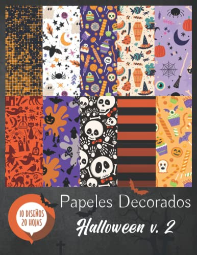 Papeles Decorados - Halloween v.2: Papel Scrapbooking - Folios Decorados - Papel Scrap